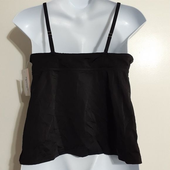 Swimsuits For All Tie Front Underwire Tankini Top 10DD/F or 20F/G NWT - Picture 8 of 14